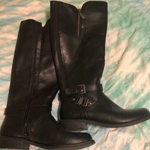 G by Guess black riding boots